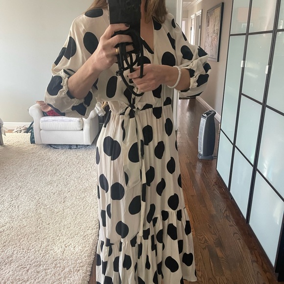 H&M Polka Dot Maxi Dress size M NWT fashion and comfortable - Picture 6 of 6
